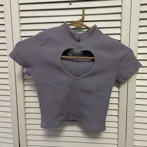 Dolls Kills heart cut out crop top